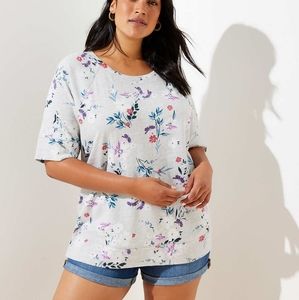 LOFT PLUS BOUQUET SWEATSHIRT TEE